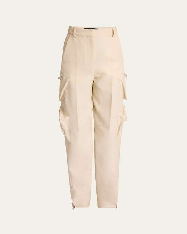 Atelier Zip-Hem Straight-Leg Cargo Pants